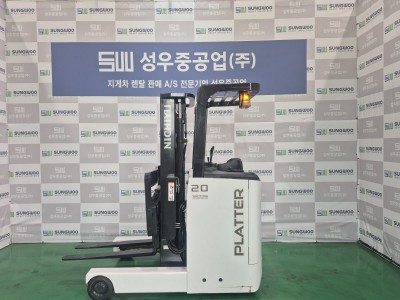 중고지게차 2톤 2단3.3m 자동발 장착