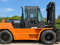 두산 16톤 지게차 / 4.5M 하이마스트 / 자동발 / 캐…