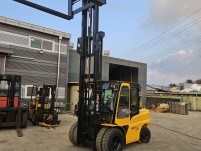 중고지게차 현대포렉스4.5톤 듀얼3단마스트 자동발 디젤지게차