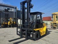 중고지게차 두산7톤 하이마스트 자동발 디젤지게차