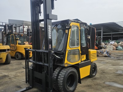 중고지게차 두산3.5톤 하이마스트 디젤지게차