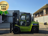 삼성 클라크 FX70D 7톤 중고지게차/ 캐빈·에어컨·롱포크…