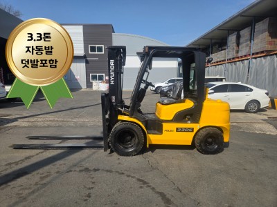 현대중공업 3.3톤 지게차 Forex33DE / 자동발, 반캐빈…