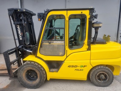 중고지게차) ☞현대 4.5톤 디젤 지게차 45D-9F (2017…