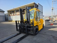 중고지게차 현대 5톤 07년식 자동발 캐빈 디젤지게차 싸게 …