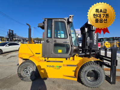 신차급 중고지게차 매매 특A급 현대 7톤 2021년식 386시간…