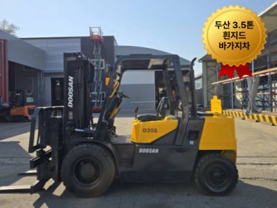 바른중고지게차] 중고지게차 두산 3.5톤 힌지드 흰지드 바가지차…