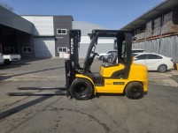 중고지게차 현대 3.3톤 더블타이어 자동발 디젤지게차