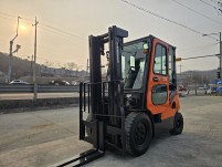 중고지게차 두산 2.5톤 캐빈 15년식 디젤지게차 싸게 팝니…