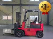 저렴한 중고지게차 니찌유 2톤 배터리 전동지게차 카운터 좌식…