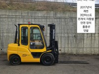 [중고지게차] 현대 포렉스 30D-9 디젤 3단 3톤 지게차…