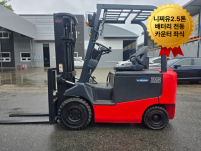 중고지게차 니찌유 2.5톤 2018년식 배터리 전동지게차 카…