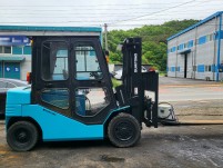 스미토모 4톤 좌식 3M 캐빈,양개자동발,덧발포함 전동지게차