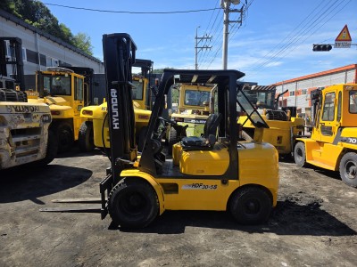 현대지게차 HDF30-5S 디젤 3톤 중고지게차 (더블타이어, …