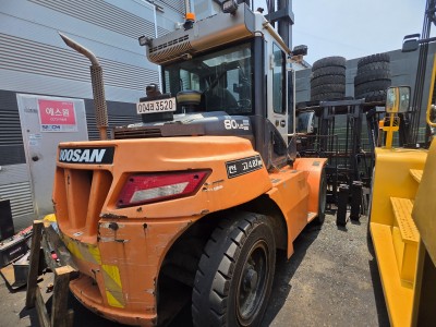 두산 8톤 하이 6.5m 풀옵션 디젤 중고지게차