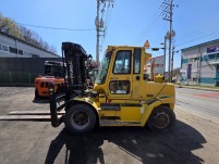 두산 7톤 듀얼 3단마스트 노랭이 중고지게차