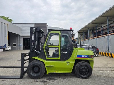 중고지게차 삼성 클라크 7톤 자동발 에어컨 디젤지게차 1350만…