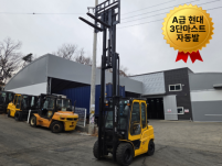 A급 현대 3톤 3단마스트 17년식 자동발 캐빈 2400만원…