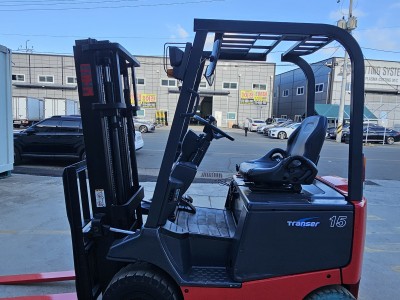 진단보증 배터리 2019년식 니찌유 신형 좌식 1.5톤 전동지게…